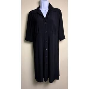 TravelSmith Dress medium Black Vacation Travel Resortwear